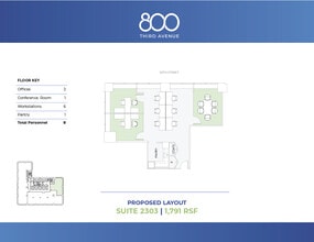 800 Third Ave, New York, NY à louer Plan d’étage– Image 1 sur 5