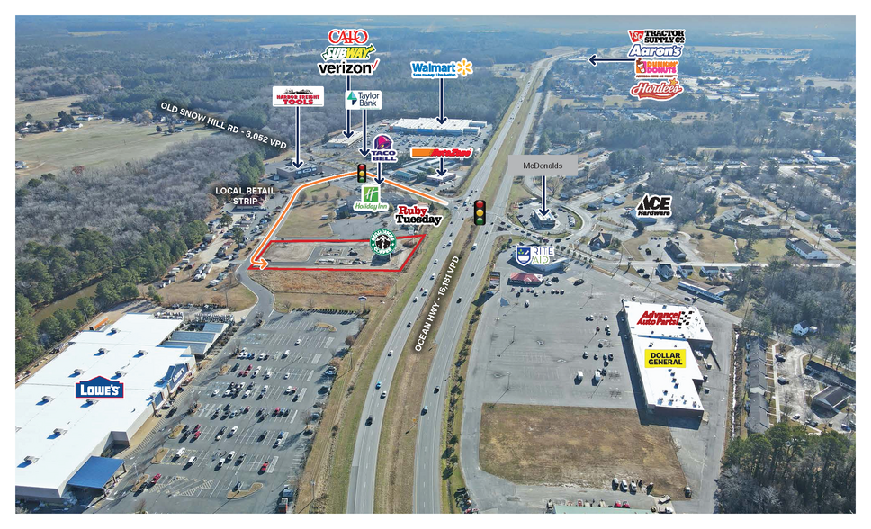 153 Newtowne Blvd, Pocomoke City, MD à vendre - Aérien – Image 3 sur 3