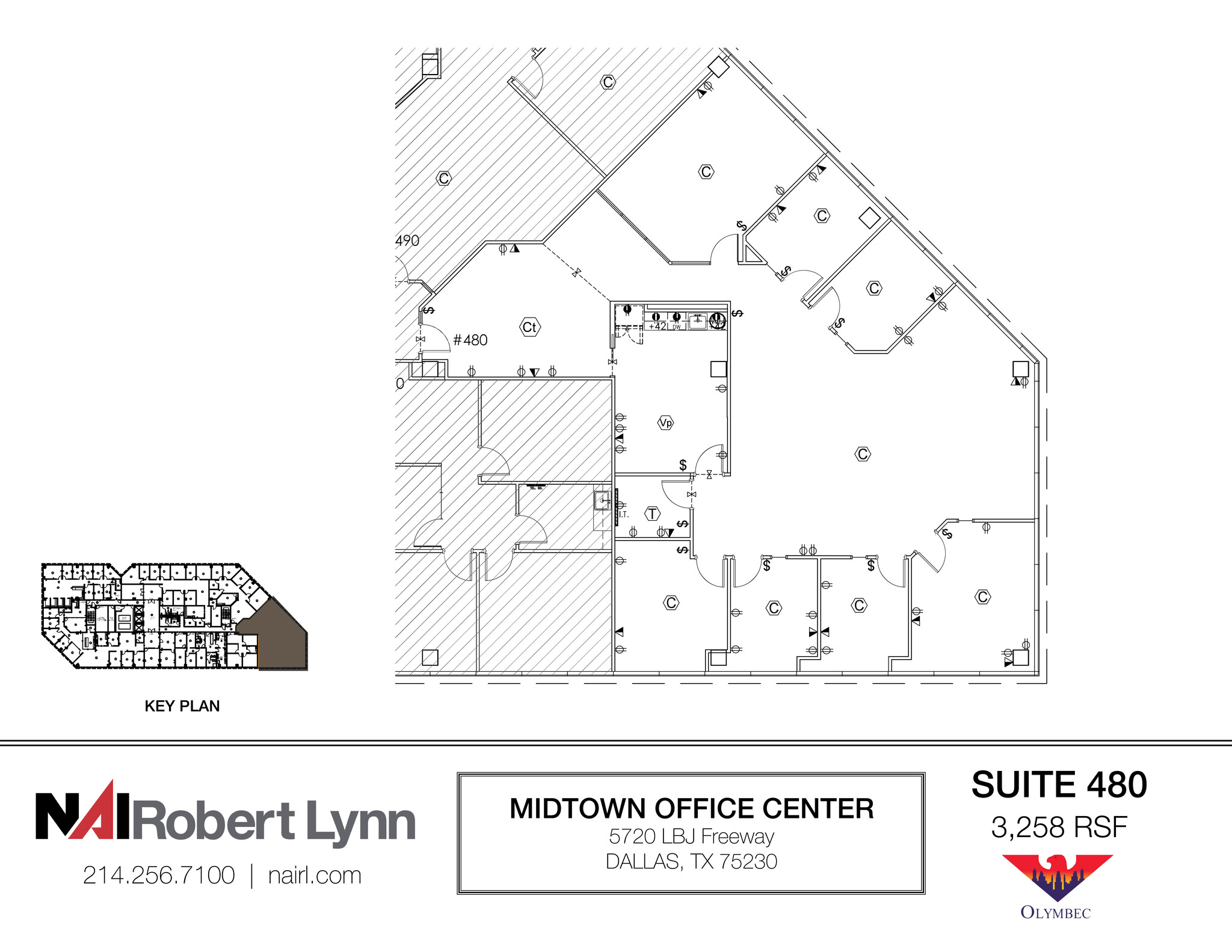 5720 Lyndon B Johnson Fwy, Dallas, TX à louer Plan d’étage– Image 1 sur 2