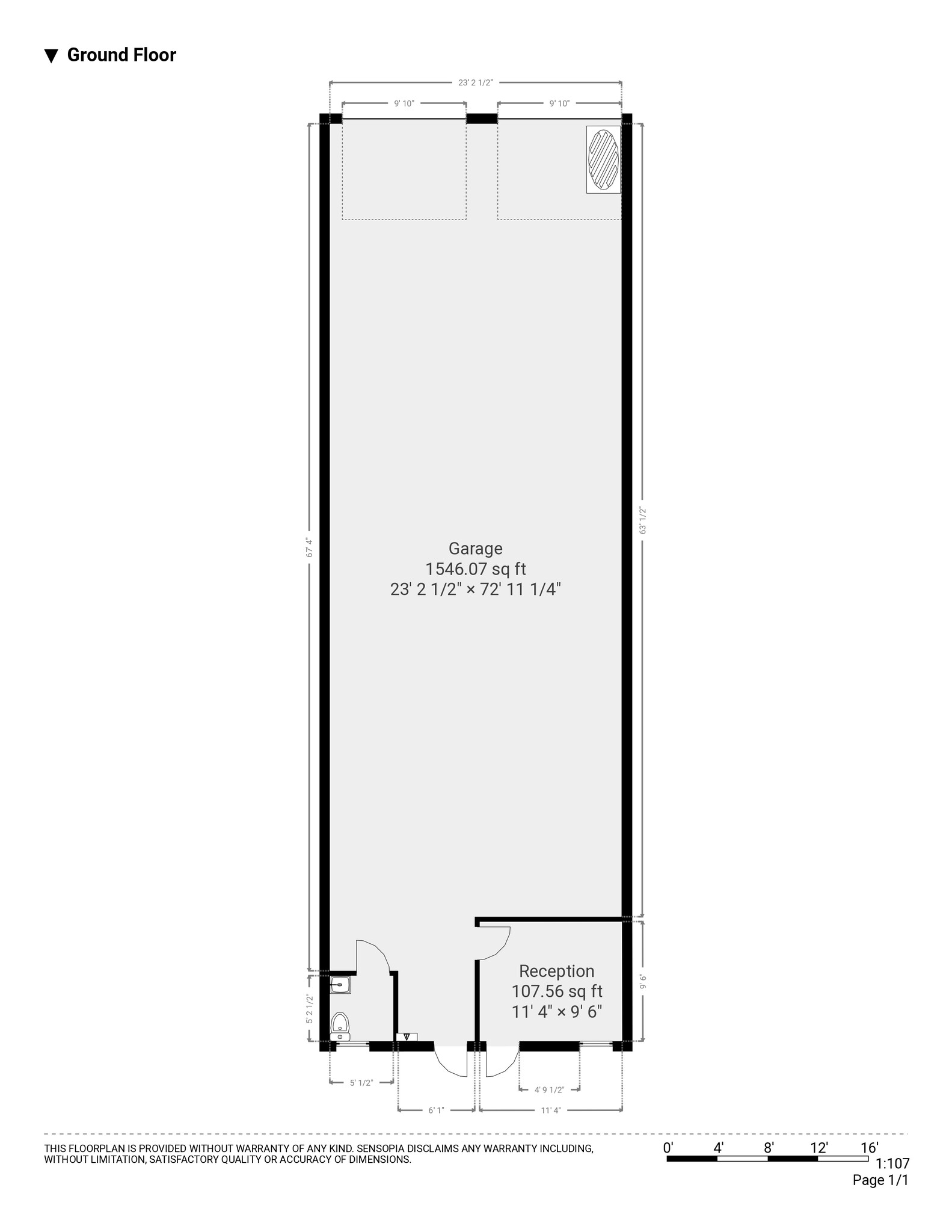 1593-1667 Banks Rd, Margate, FL à louer Plan d’étage– Image 1 sur 1