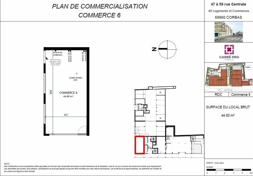 Local commercial dans Corbas à vendre - Plan d’étage – Image 2 sur 3