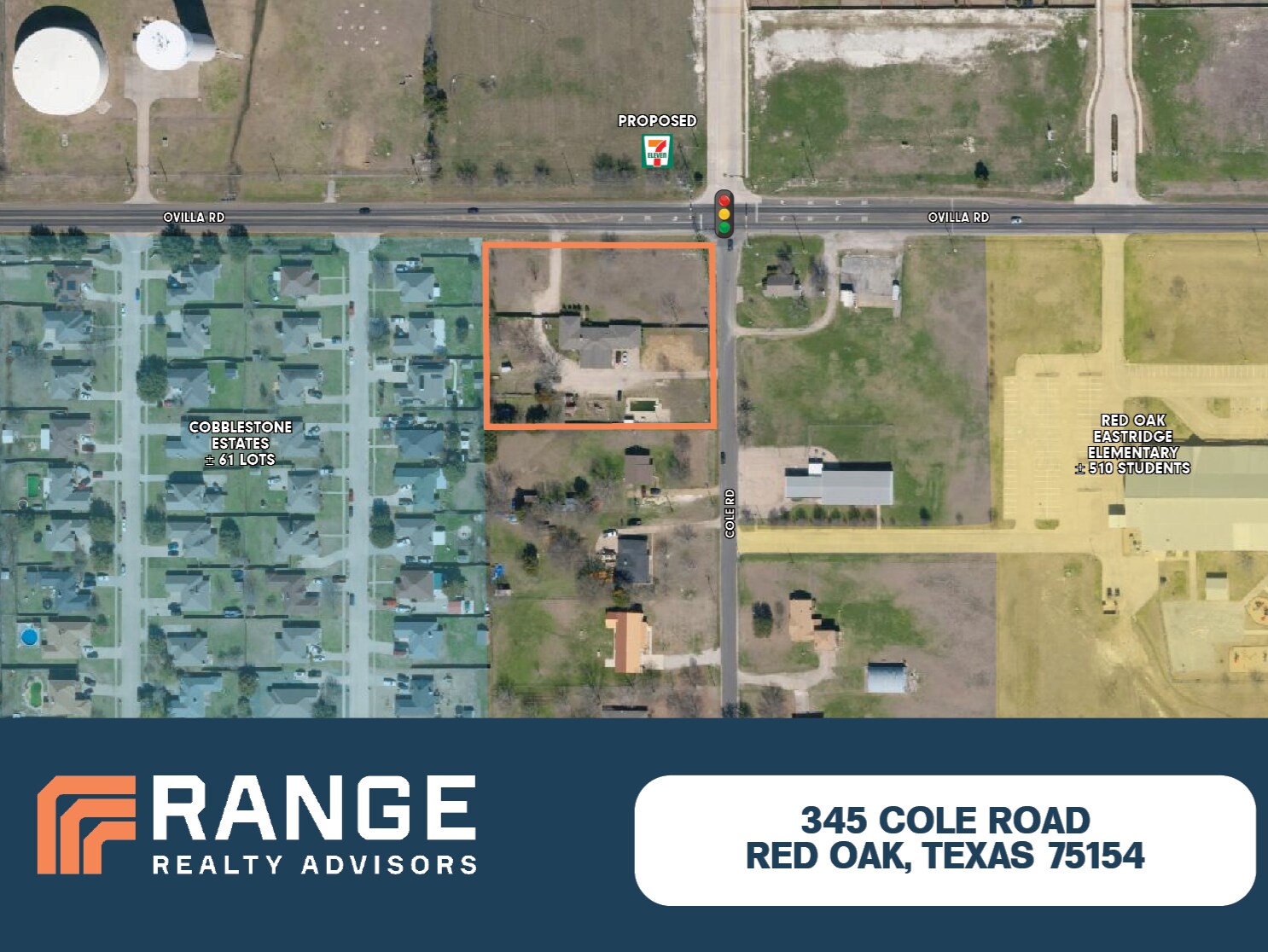 345 Cole Rd, Red Oak, TX à vendre Aérien– Image 1 sur 2