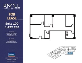15400 Knoll Trail Dr, Dallas, TX à louer Plan d’étage– Image 1 sur 1