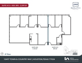 10497 Town & Country Way, Houston, TX à louer Plan d’étage– Image 2 sur 2