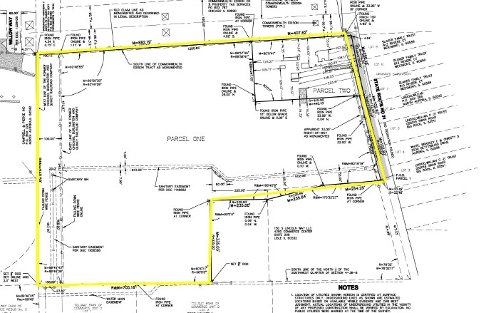 136 S Lincolnway, North Aurora, IL à vendre - Plan cadastral – Image 2 sur 2