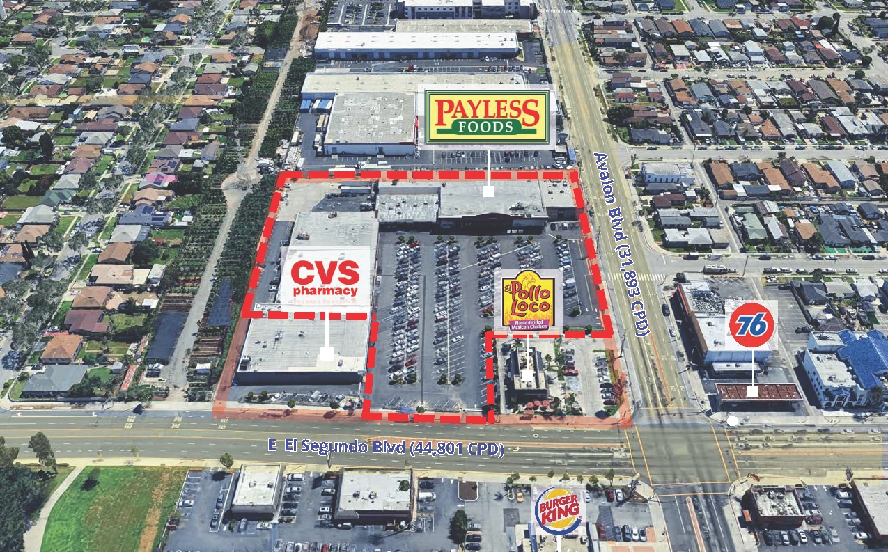 620-650 E El Segundo Blvd, Los Angeles, CA à louer Aérien– Image 1 sur 6