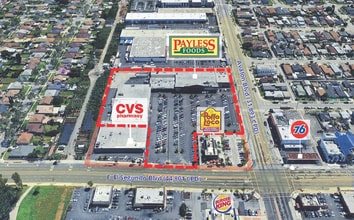 620-650 E El Segundo Blvd, Los Angeles, CA - VUE AÉRIENNE vue de carte