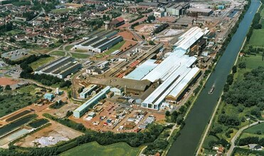 Isbergues - VUE AÉRIENNE vue de carte