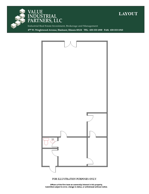 5410 Newport Dr, Rolling Meadows, IL à louer Plan d’étage– Image 1 sur 1