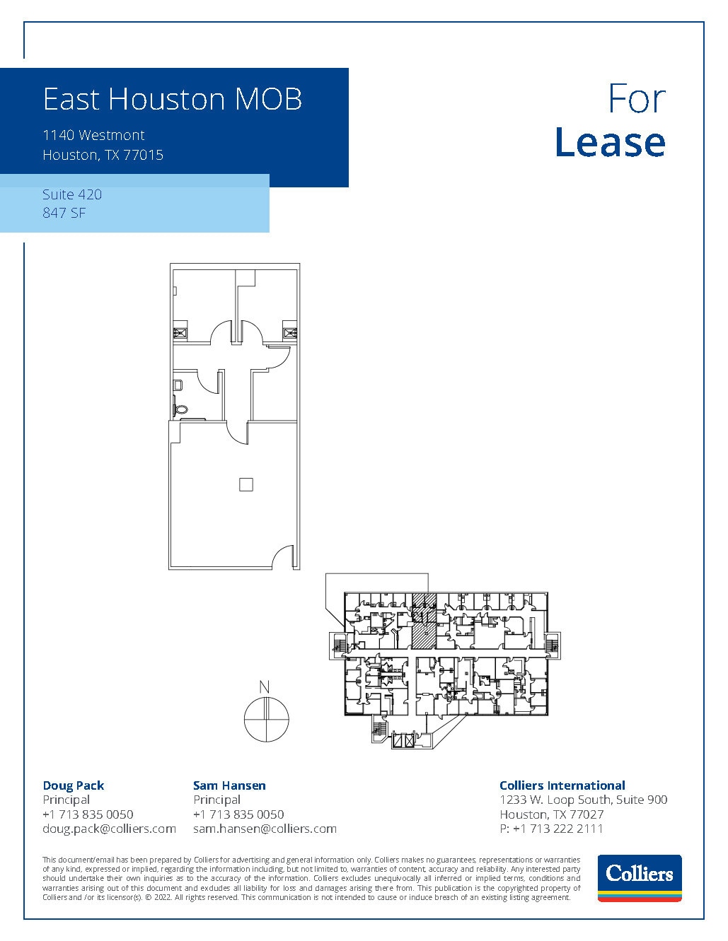 1140 Westmont Dr, Houston, TX à louer Plan d’étage– Image 1 sur 1