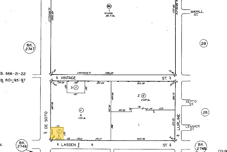 20861-20871 Lassen St, Chatsworth, CA à louer - Plan cadastral – Image 2 sur 3
