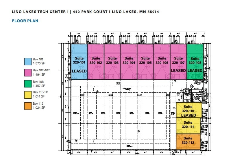 440 Park Ct, Circle Pines, MN à louer Plan d’étage– Image 1 sur 1