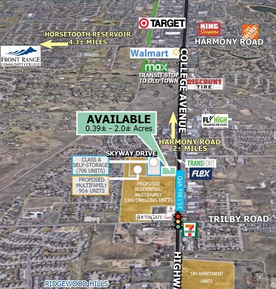 SWC of W Skyway Dr & College Ave, Fort Collins, CO à vendre - Photo de l’immeuble – Image 2 sur 2