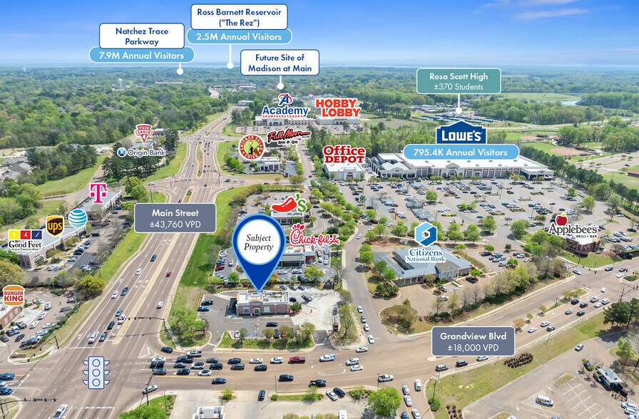 1863 Main St, Madison, MS à vendre - Photo de l’immeuble – Image 3 sur 6