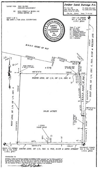 4093 & 4103 68th St SW, Byron Center, MI à vendre - Plan cadastral – Image 3 sur 3
