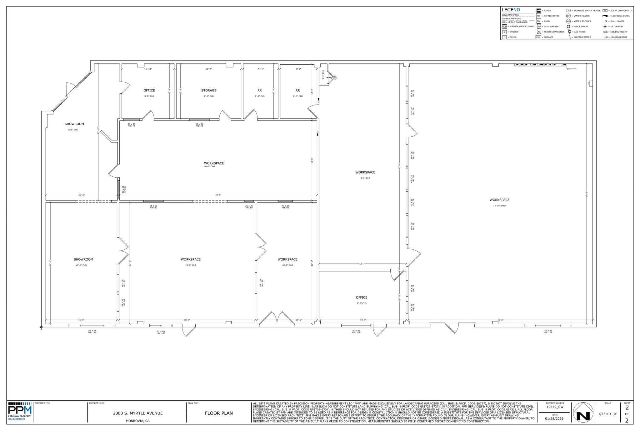 2000 S Myrtle Ave, Monrovia, CA à louer Plan de site– Image 1 sur 10