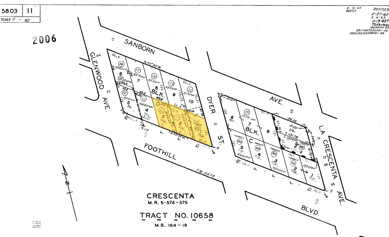 2865 Foothill Blvd, La Crescenta, CA à louer Plan cadastral– Image 1 sur 12