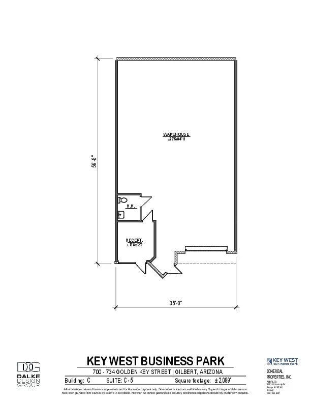 700 N Golden Key St, Gilbert, AZ à louer Plan d’étage– Image 1 sur 1