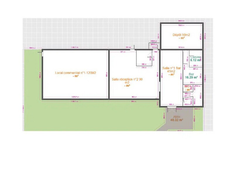 Bureau dans Vignoux-sur-Barangeon à vendre - Plan d’étage – Image 2 sur 2