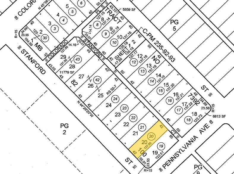1653 Stanford St, Santa Monica, CA à louer - Plan cadastral – Image 2 sur 14