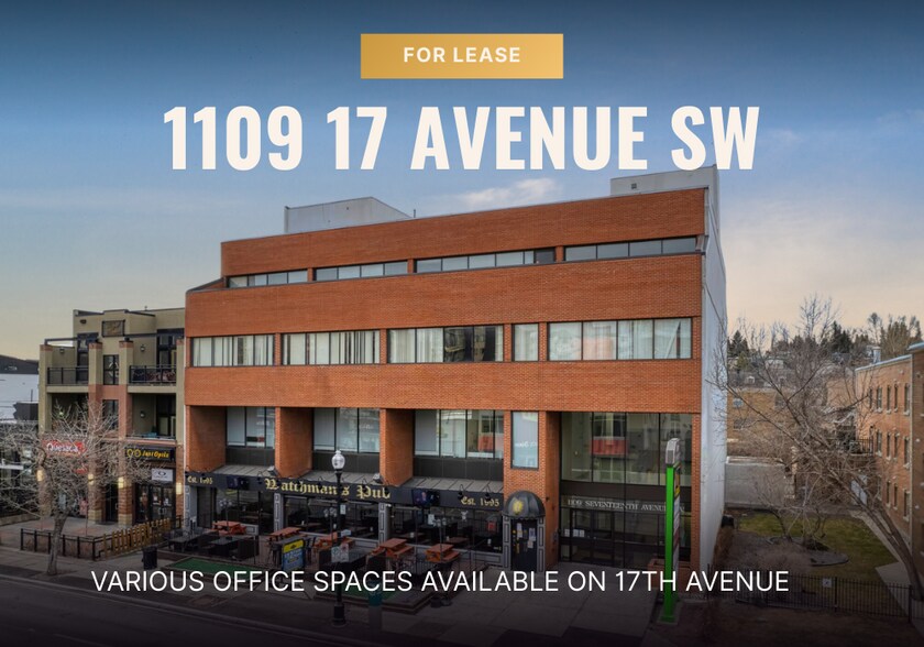 1109 17th Ave SW, Calgary, AB à louer - Photo de l’immeuble – Image 1 sur 7