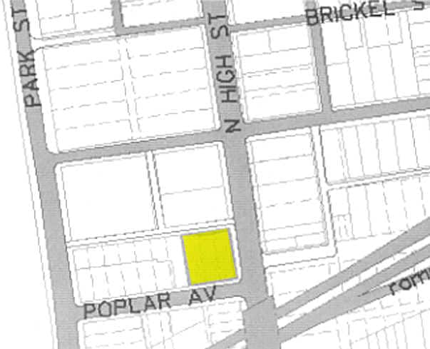 601-615 N High St, Columbus, OH à louer - Plan cadastral – Image 2 sur 9