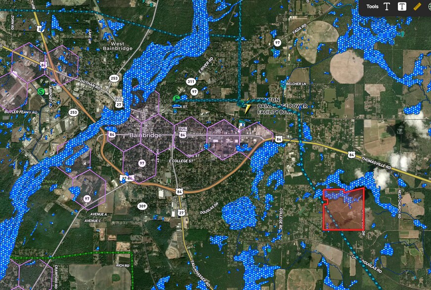 Carrie Bell Dr, Bainbridge, GA à vendre - Aérien – Image 3 sur 5