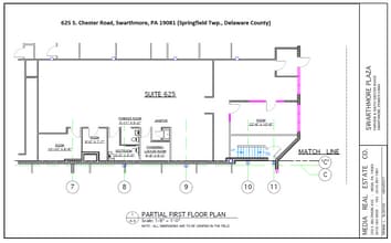 630 Fairview Rd, Swarthmore, PA à louer Plan d’étage– Image 1 sur 1