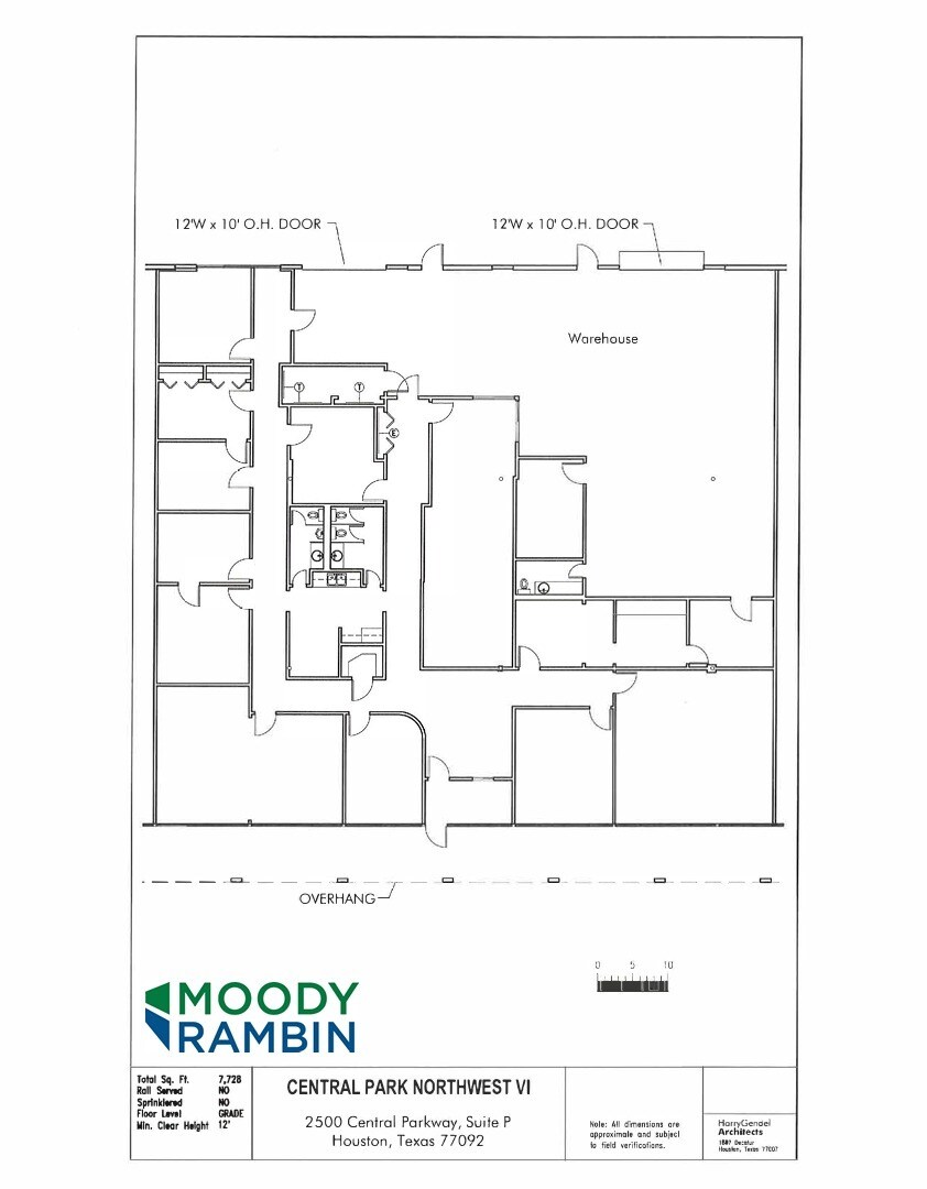 2500 Central Pky, Houston, TX à louer Plan d’étage– Image 1 sur 1