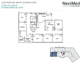 6183 Paseo del Norte, Carlsbad, CA à louer Plan d’étage– Image 2 sur 2