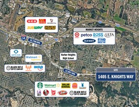 1405 E Knights Way, Harker Heights, TX - Vue aérienne  vue de carte - Image1