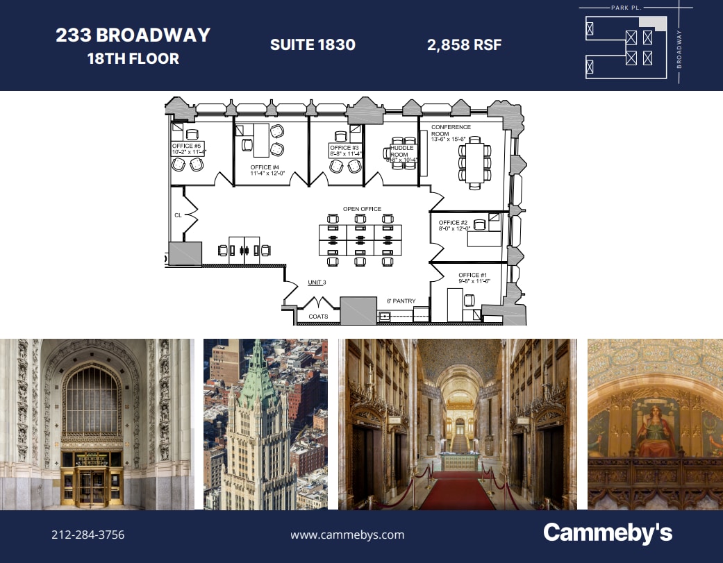 233 broadway, New York, NY à louer Plan d’étage– Image 1 sur 1