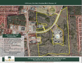Plus de détails pour Freedom Blvd, Florence, SC - Terrain à vendre