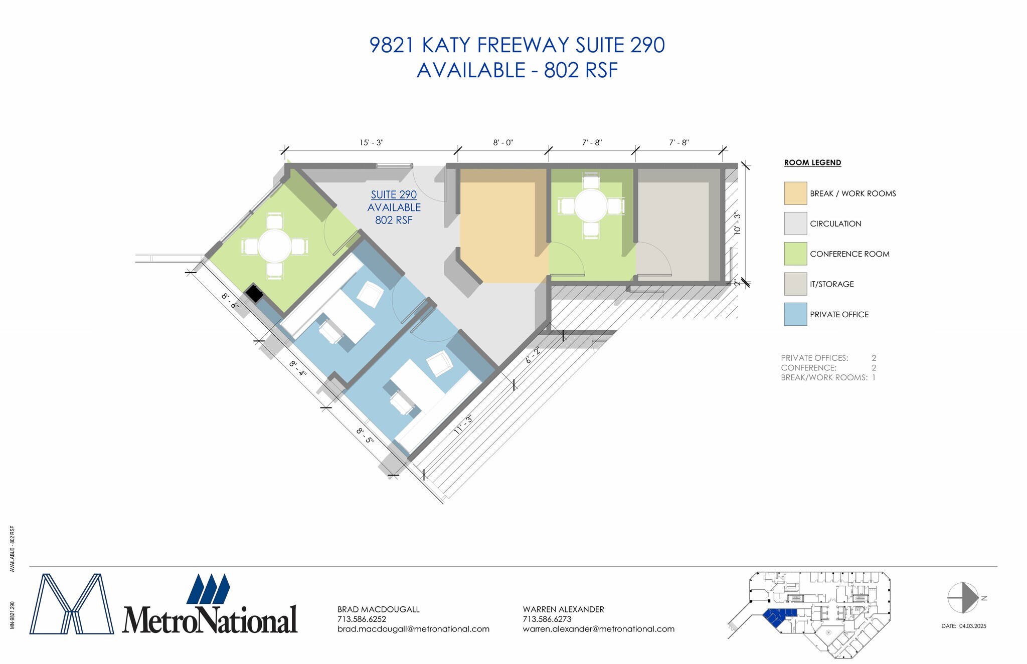 9821 Katy Fwy, Houston, TX à louer Plan de site– Image 1 sur 1