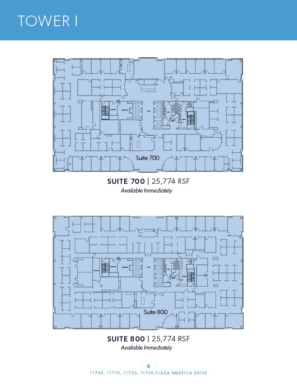 11700 Plaza America Dr, Reston, VA à louer Plan d’étage– Image 1 sur 1