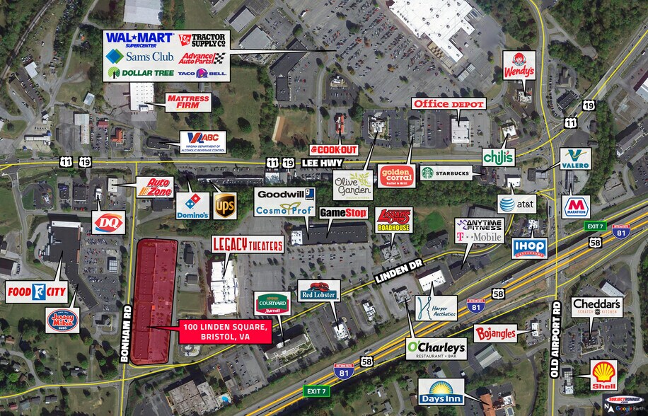 100 Linden Square Dr, Bristol, VA à louer - Aérien – Image 2 sur 11