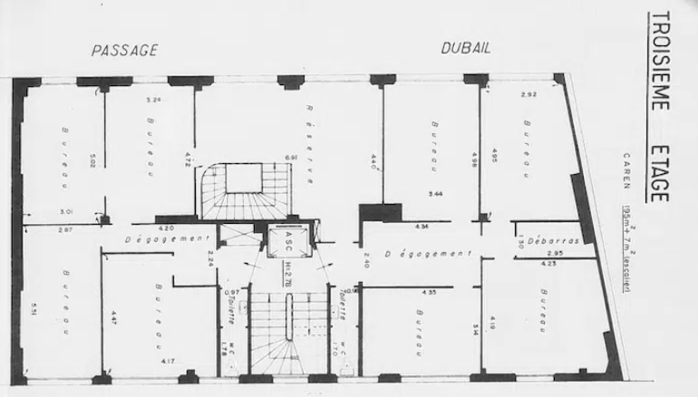 Bureau dans Paris à louer Plan d’étage– Image 1 sur 6