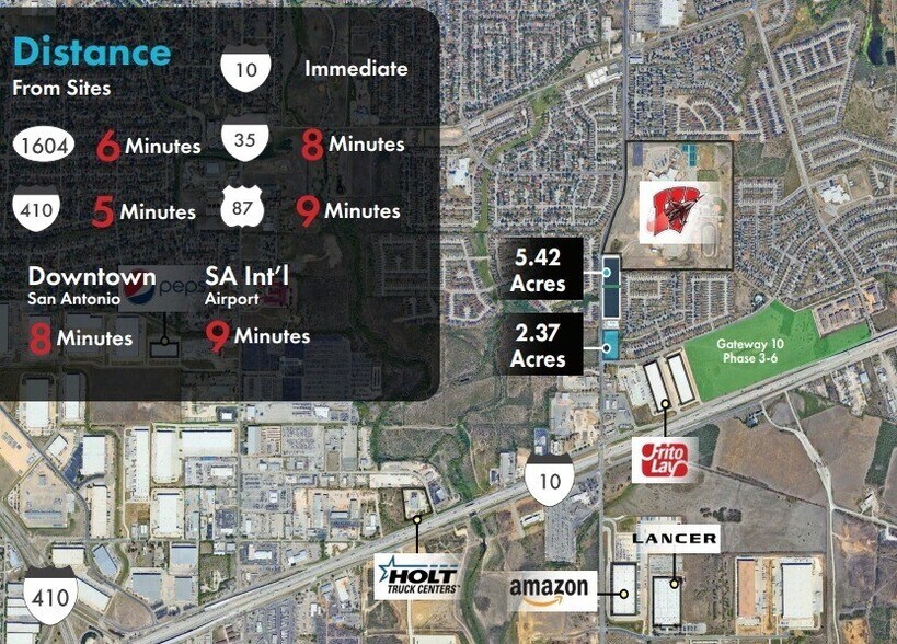 IH-10 E & N Foster Rd, San Antonio, TX à vendre - Aérien – Image 3 sur 3