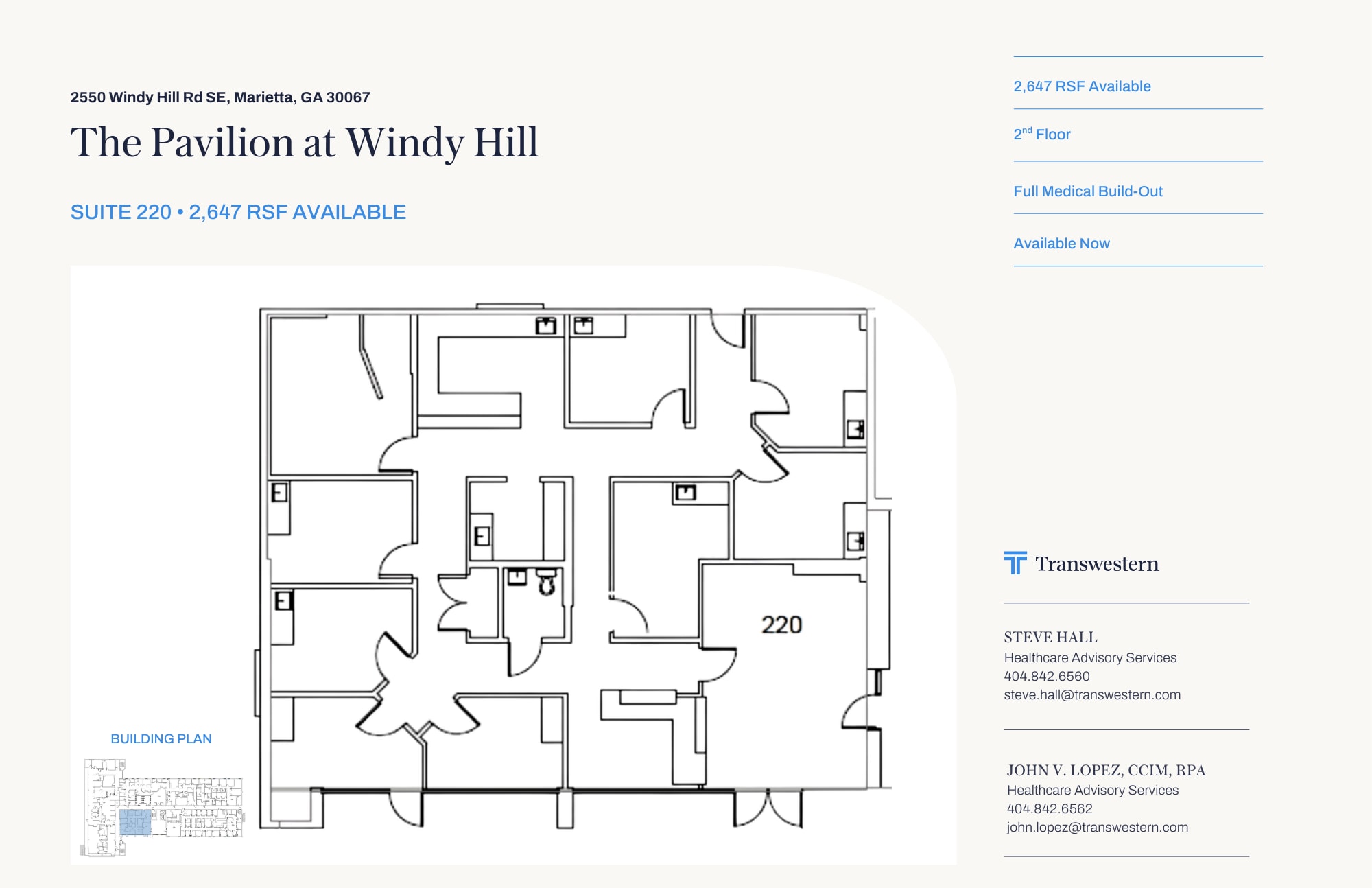 2550 Windy Hill Rd SE, Marietta, GA à louer Plan d’étage– Image 1 sur 1