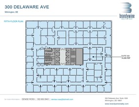 300 Delaware Ave, Wilmington, DE à louer Plan d’étage– Image 1 sur 1