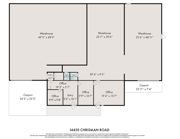14434 & 14450 Chrisman Road portefeuille de 2 biens à vendre sur LoopNet.fr - Plan d’étage – Image 3 sur 15