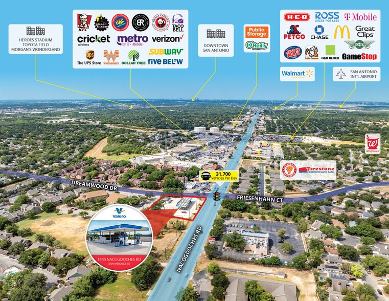 Valero, San Antonio, TX à vendre - Photo de l’immeuble – Image 2 sur 5