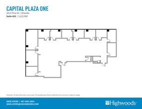 201 E Pine St, Orlando, FL à louer Plan de site– Image 1 sur 1