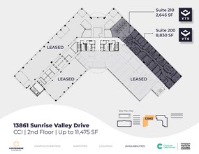 13861 Sunrise Valley Dr, Herndon, VA à louer Plan d’étage– Image 1 sur 1