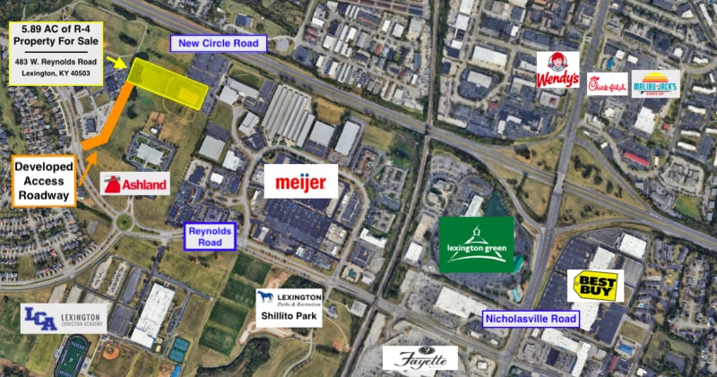 483 W Reynolds Rd, Lexington, KY à vendre - Aérien – Image 2 sur 5