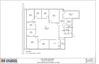 3000 W Alameda Ave, Burbank, CA à louer Plan d’étage– Image 1 sur 1