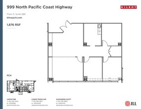 999 N Pacific Coast Hwy, El Segundo, CA à louer Plan d’étage– Image 1 sur 1