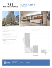 733 Third Ave, New York, NY à louer Plan d’étage– Image 1 sur 1