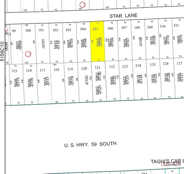 5835 Star Ln, Houston, TX à louer - Plan cadastral – Image 2 sur 2