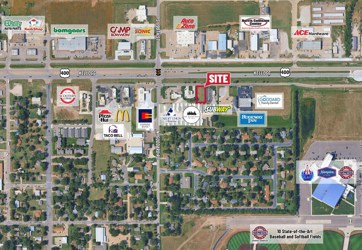 19951 W Kellogg Dr, Goddard, KS à vendre Aérien– Image 1 sur 4